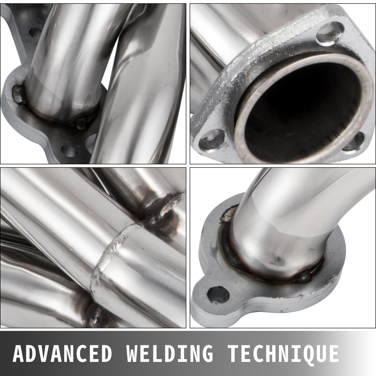 VEVOR Exhaust Header Set 1 Exhaust Turbo Headers, Stainless Steel Exhaust Manifold Headers, Shorty Engine Conversion LS Swap Exhaust Headers For Chevy LS1 LS2 LS3 LS6 LS10 SUV Truck Car - Image 3