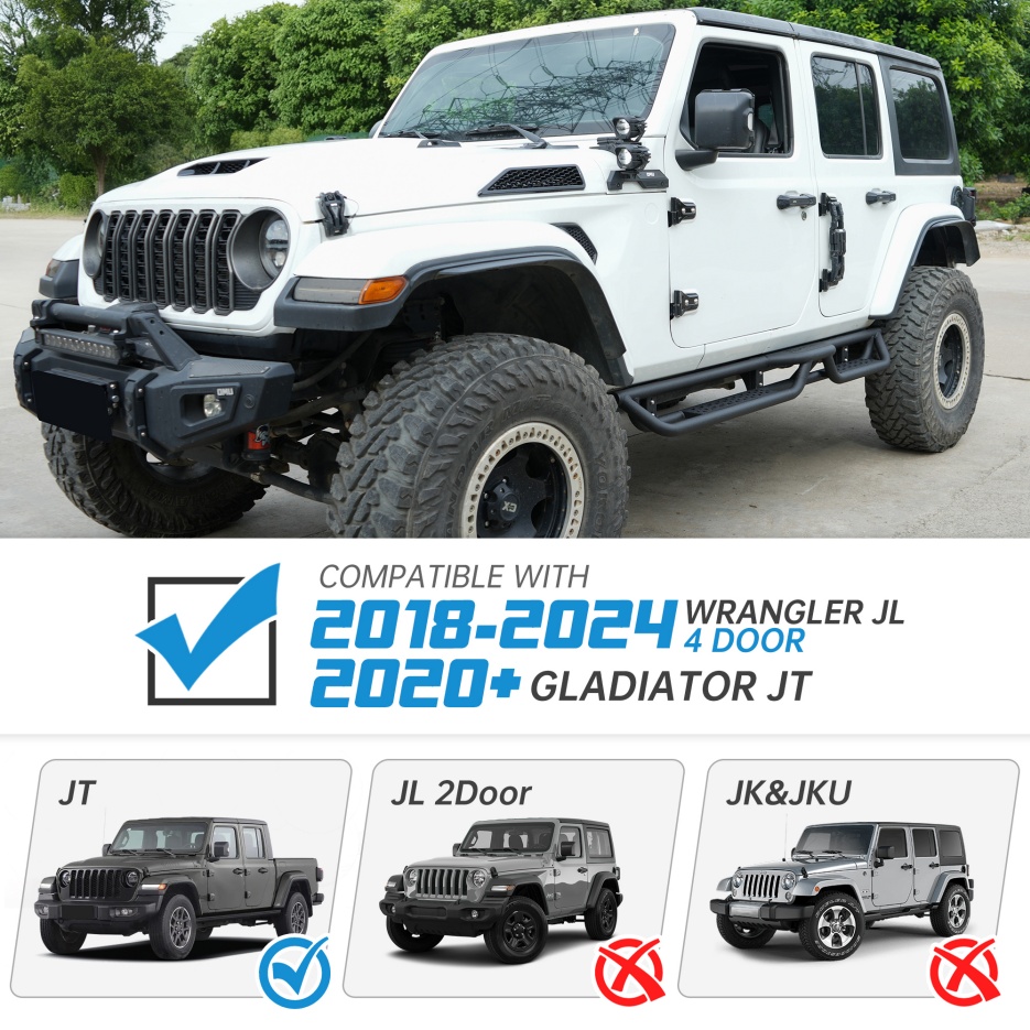 Running Boards Compatible With Wrangler JL - Image 4