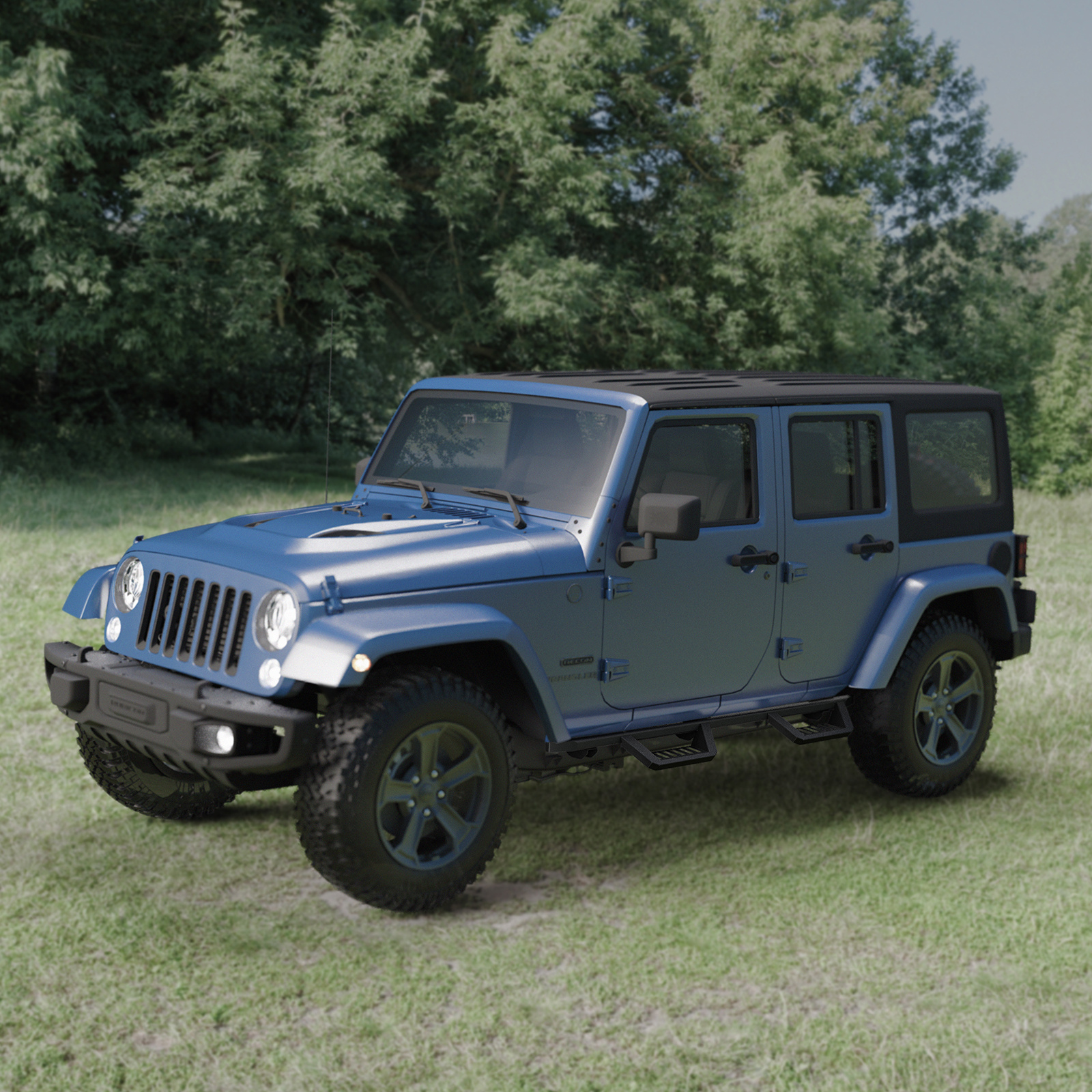 Bars Running Boards Compatible With Wrangler JK 4 Doors - Image 5