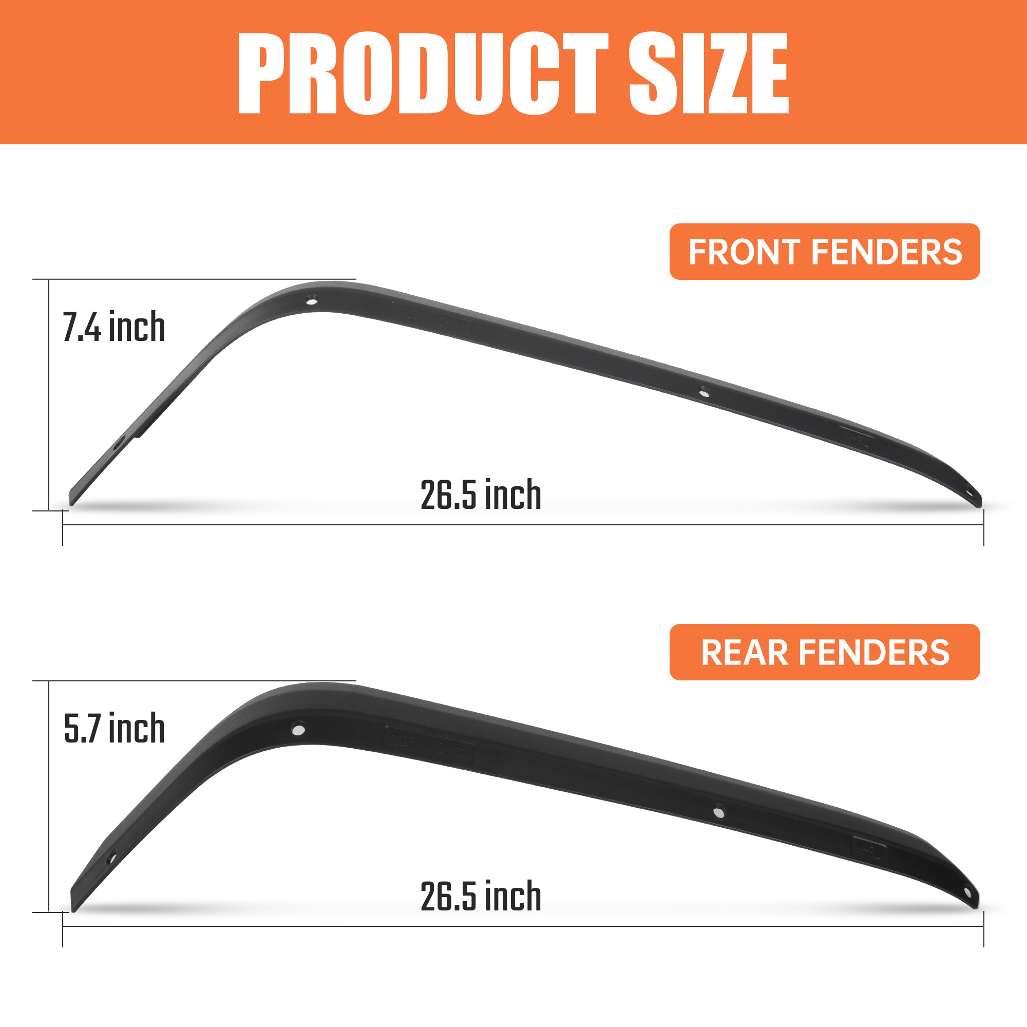 Fender Flares Compatible With 2007-2018 Wrangler - Image 4
