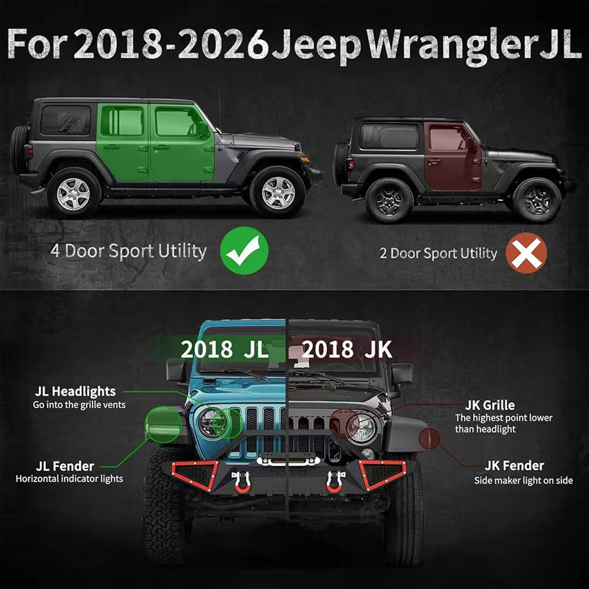 Running Boards For 18-26 Wrangler JL - Image 6