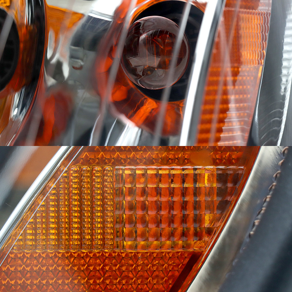 Chrome Halogen Headlights Assembly Compatible With Freightliner Columbia2004-2017 Passenger Side,Right Light - Image 5