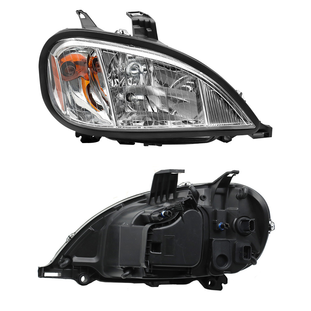 Chrome Halogen Headlights Assembly Compatible With Freightliner Columbia2004-2017 Passenger Side,Right Light - Image 6