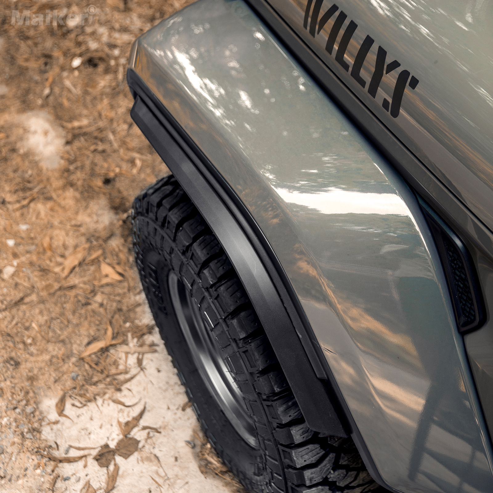 Front & Rear Fender Flares Compatible With 2018-2026 Wrangler JL & JLU Unlimited Sahara Fit Original Low Fender ,Not Fit 4xe - Image 4