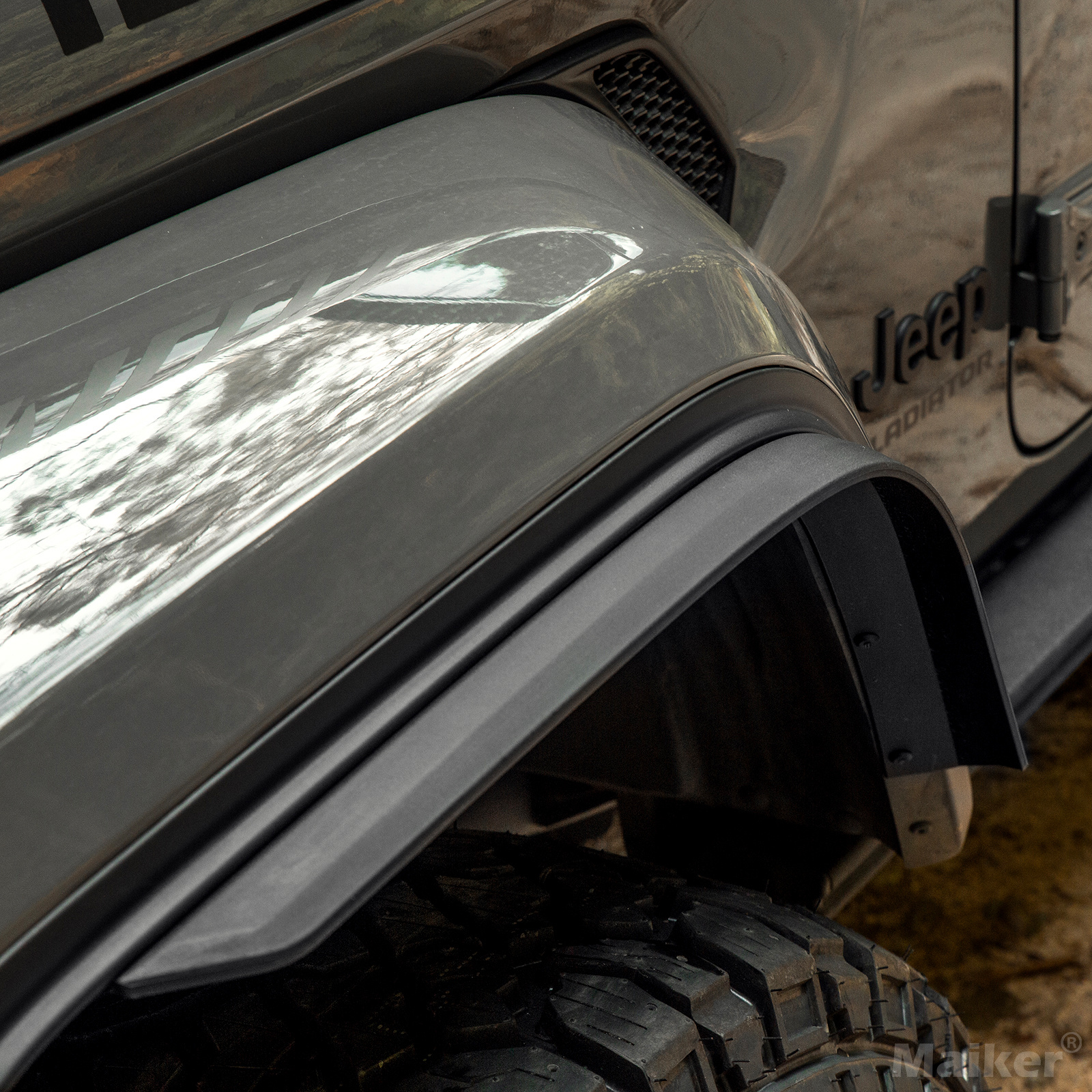 Front & Rear Fender Flares Compatible With 2018-2026 Wrangler JL & JLU Unlimited Sahara Fit Original Low Fender ,Not Fit 4xe - Image 2