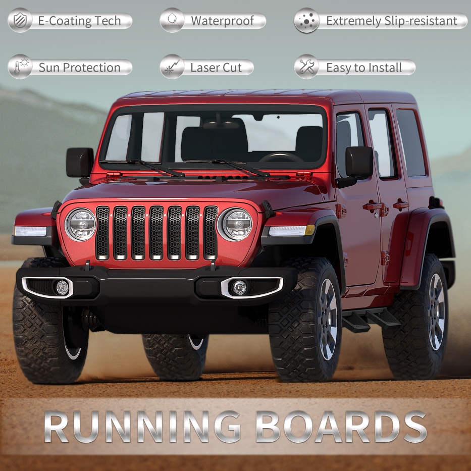 Running Boards For 18-26 Wrangler JL - Image 5