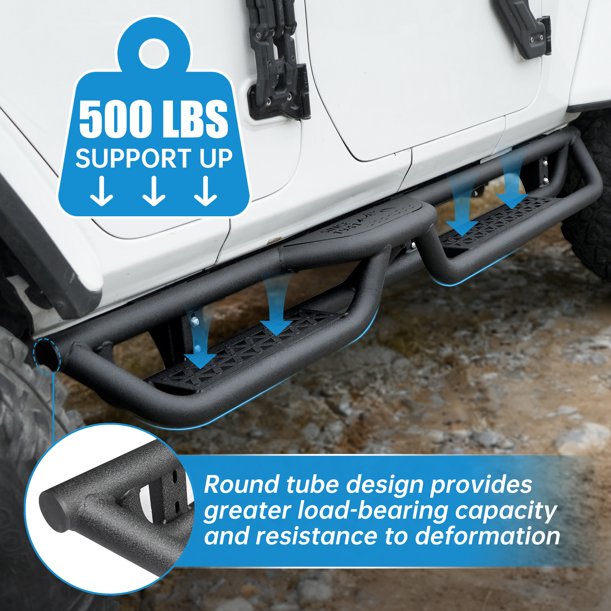 Running Boards Compatible With Wrangler JL - Image 5