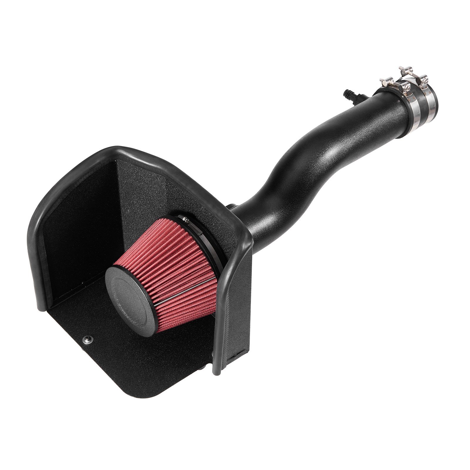 Cold Air Intake, 3.3 Inch Cold Air Intake System + Heat Shield Compatible With 2016-2023 Toyota Tacoma 3.5L V6 Gas, High Flow Filter Kit Improved Horsepower, Throttle Response, High Performance