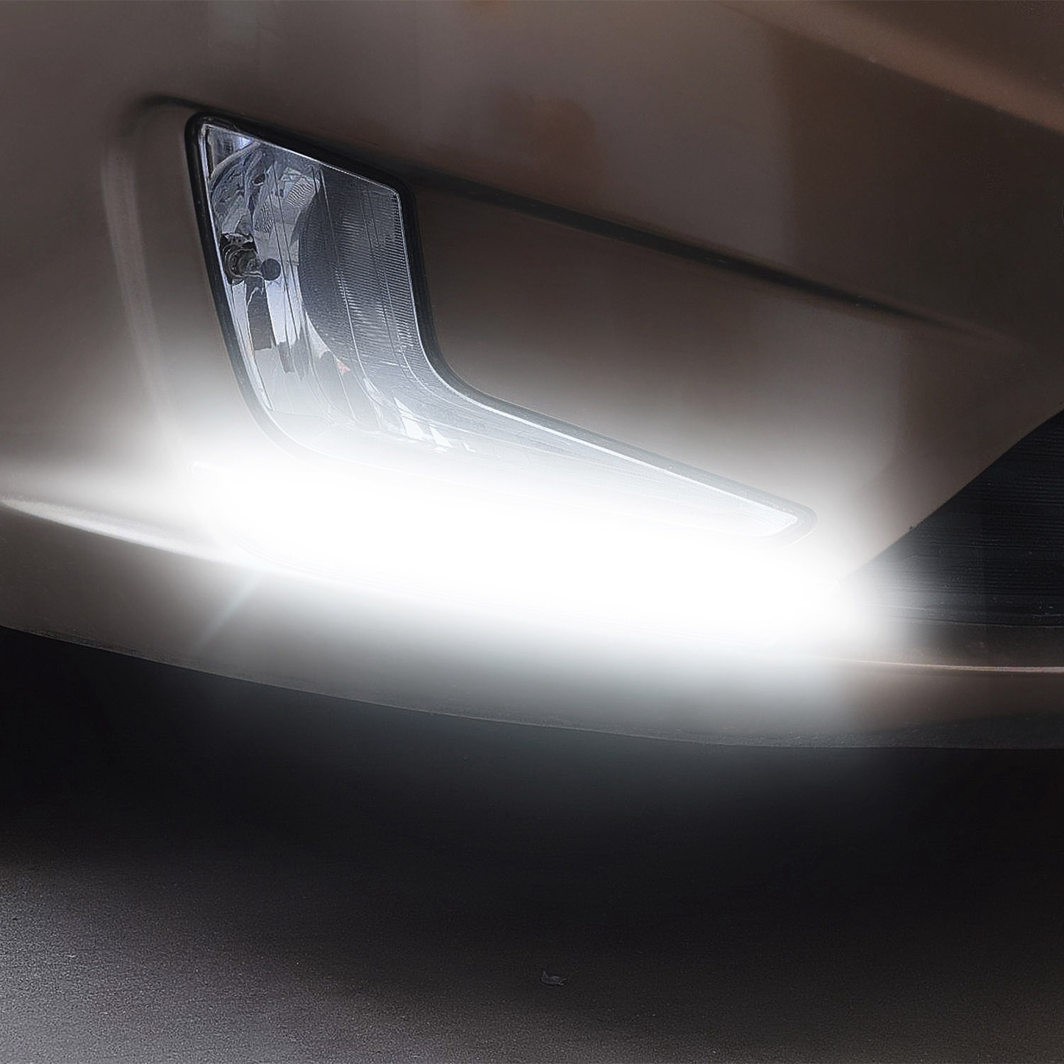 2Pcs LED Daytime Running Lights Car LED COB DRL Fog Lights IP45 Waterproof LED Strip Fog Day Driving Lamp Sticker For 12V Car Interior Exterior Use - Image 6