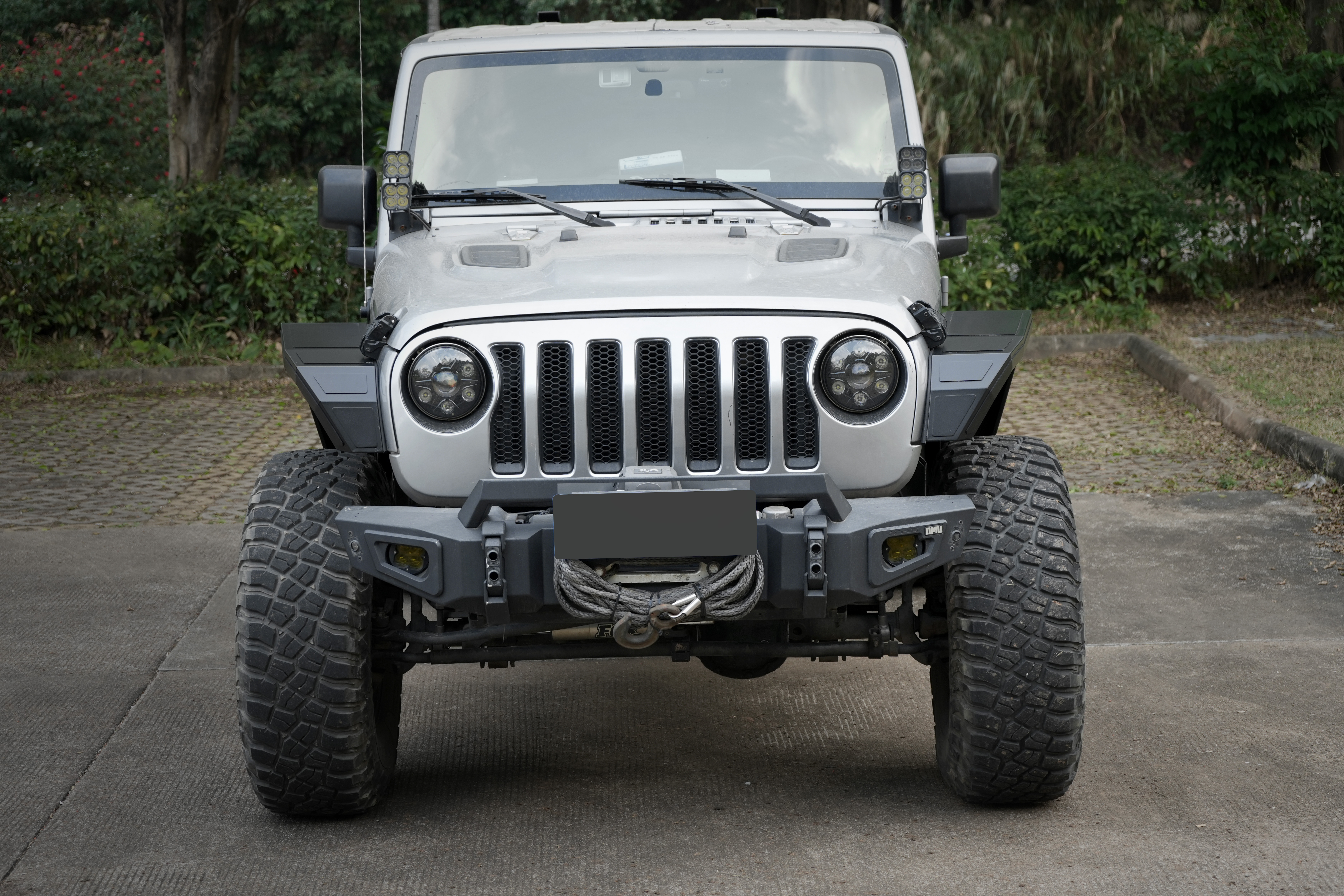 Rear Fender Flares Compatible With 2007-2018 Wrangler JK 4 2Door Off-Road Mud Guards Wheel Flares Liner Lights 4PCS JK Front Steel Fenders Requires Professional Installation & Body Drilling - Image 4
