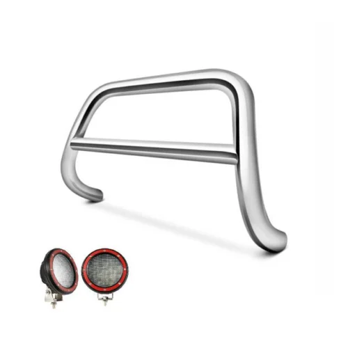 Black Horse Offroad BB111004SS-PLFR Bull Bar with skid plate