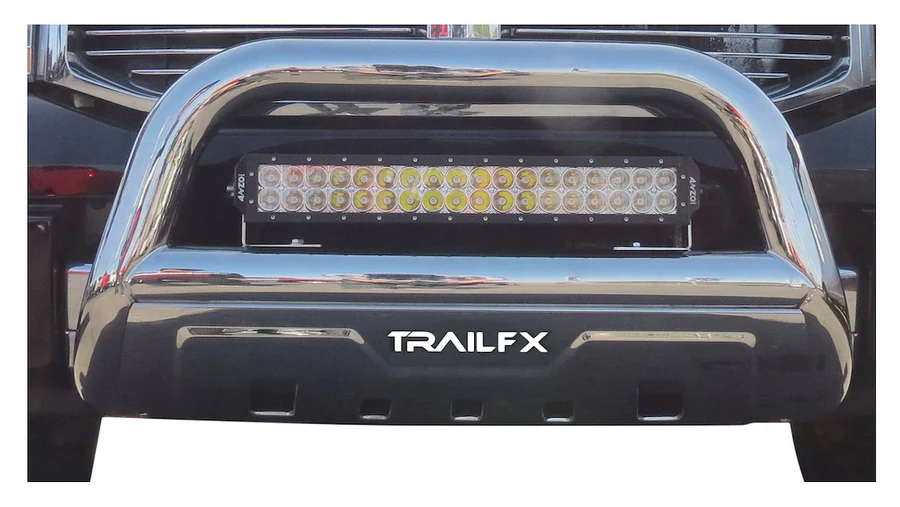 TrailFX B1506S Bull Bar Polished 3-1/2 Inch Yes with skid plate