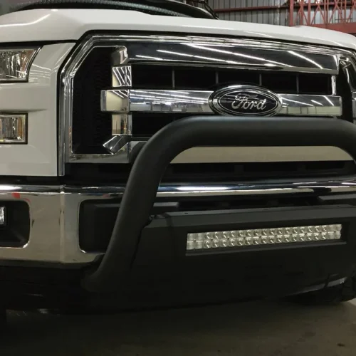 TrailFX B1607B Bull Bar Black Powder Coated 3-1/2 Inch Yes with skid plate